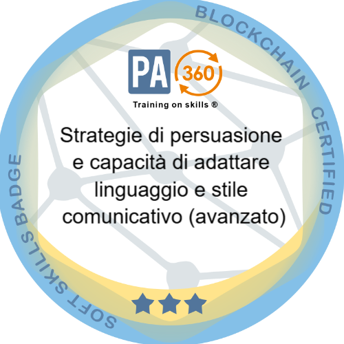 Strategie di persuasione e capacità di adattare linguaggio e stile comunicativo (avanzato)